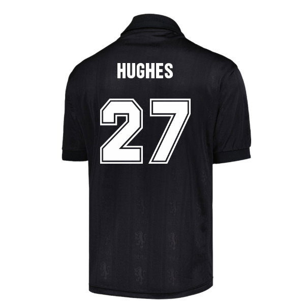 Aston Villa 1996 Black Out Retro Shirt (Hughes 27)