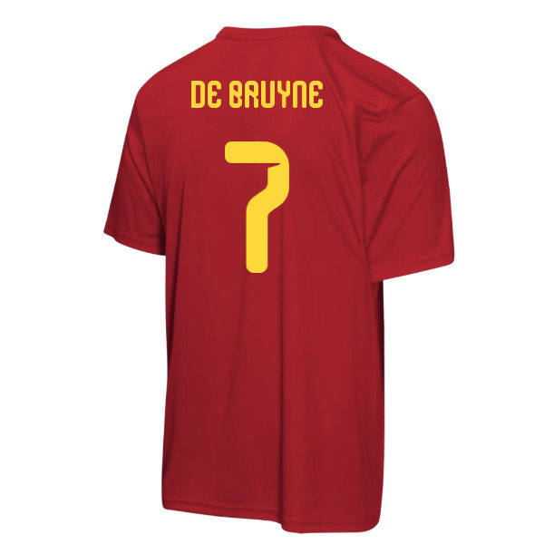 Belgium FIFA World Cup 2026™ T-Shirt (Red) - Kids (De Bruyne 7)