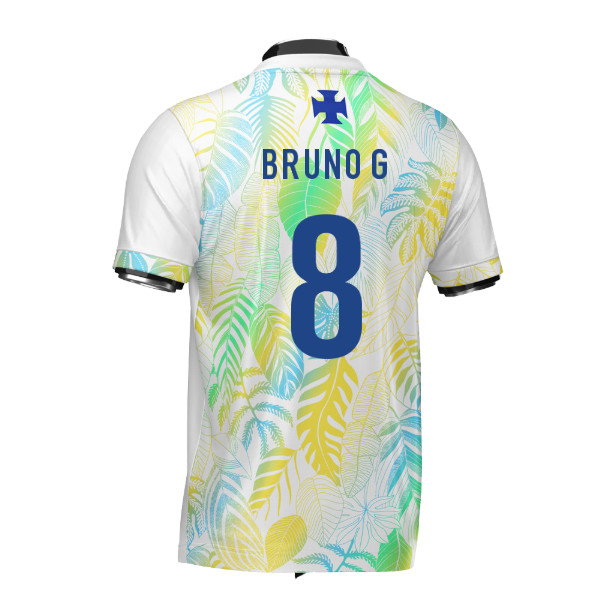 Brazil DNA White Concept Football Jersey (Wolvate) Adult Short Sleeve (Bruno G 8)