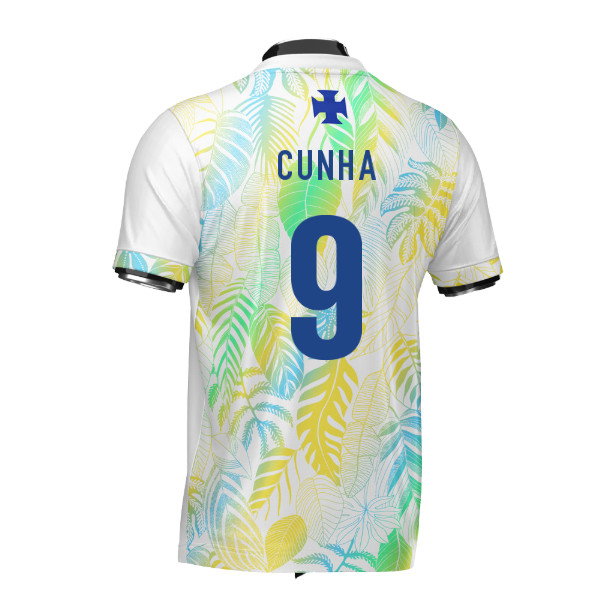 Brazil DNA White Concept Football Jersey (Wolvate) Adult Short Sleeve (Cunha 9)