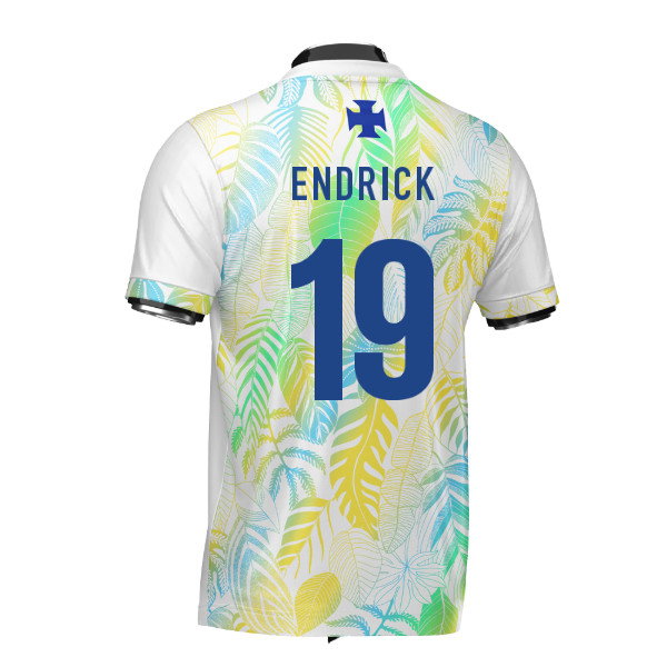 Brazil DNA White Concept Football Jersey (Wolvate) Adult Short Sleeve (Endrick 19)