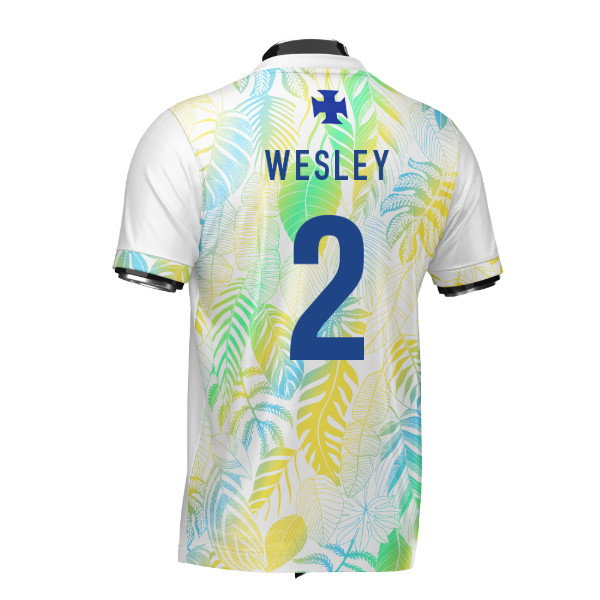 Brazil DNA White Concept Football Jersey (Wolvate) Adult Short Sleeve (Wesley 2)