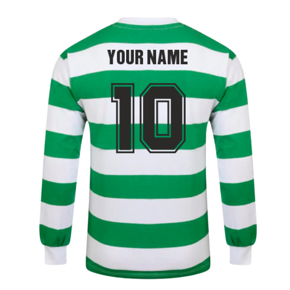 Celtic 1967 European Cup Winners Long Sleeve Retro Shirt (Your Name)