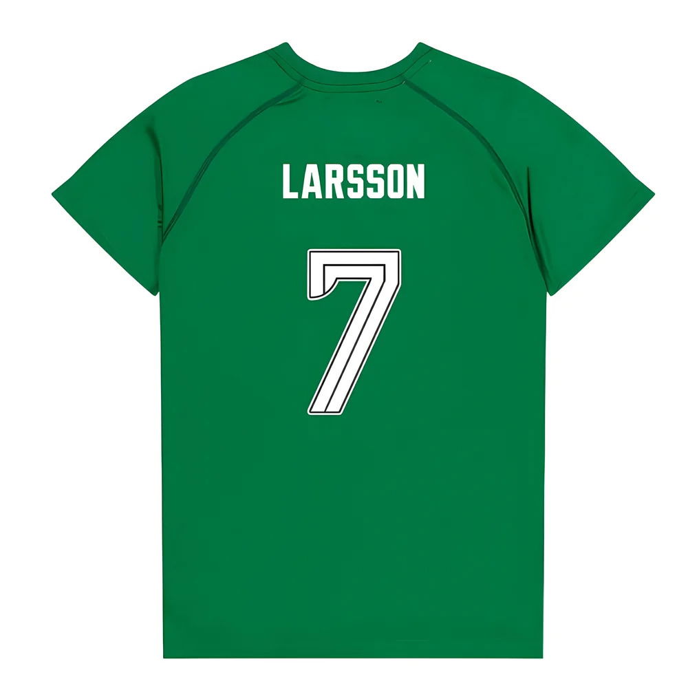 Celtic Poly T-shirt (Green/White) - Kids (Larsson 7)
