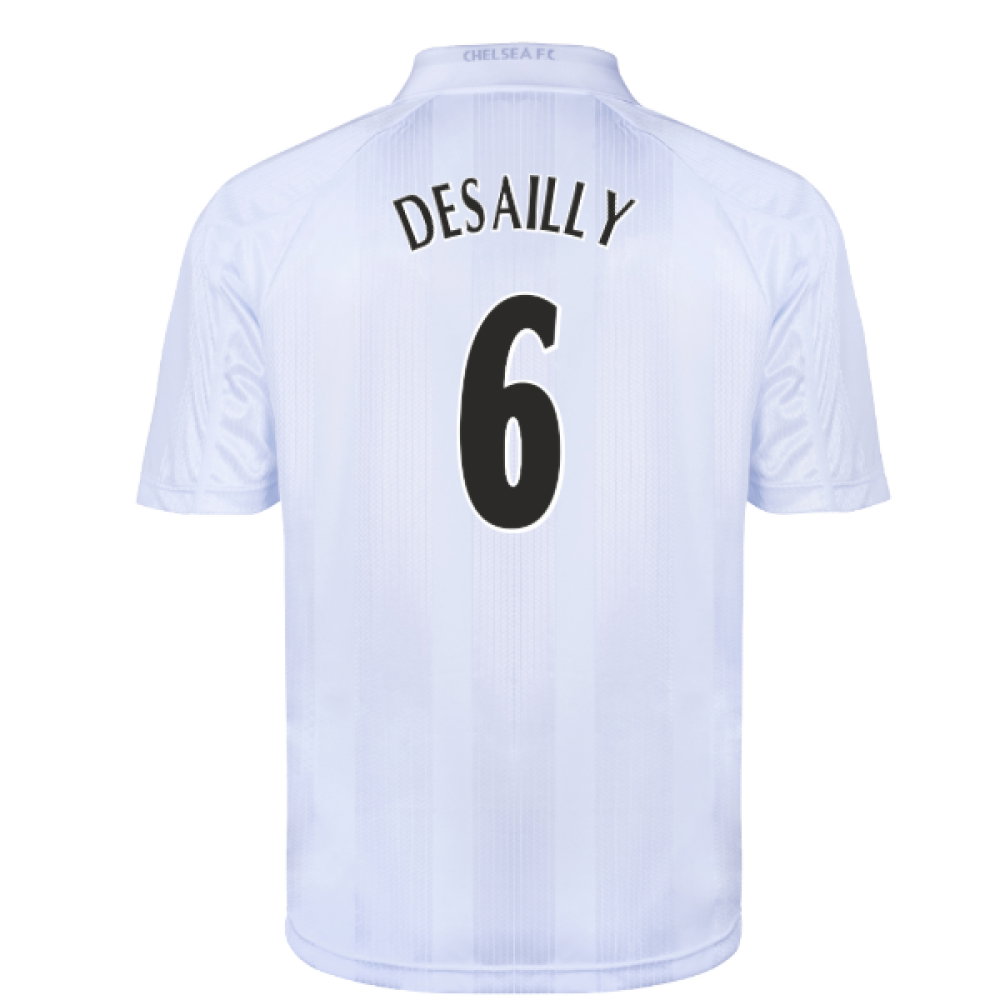 Chelsea 1998 Blank Out Retro Football Shirt (White) (Desailly 6)
