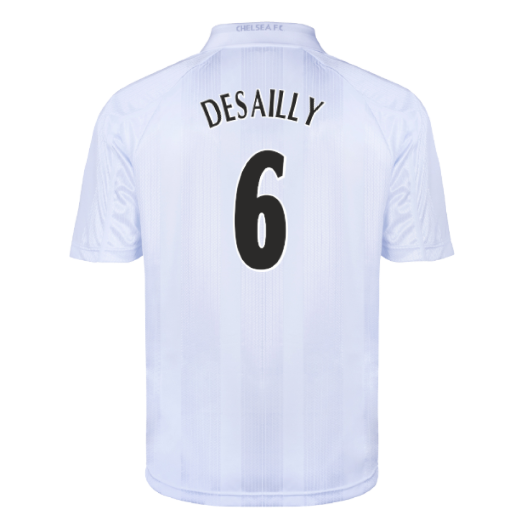 Chelsea 1998 Blank Out Retro Football Shirt (White) (Desailly 6)