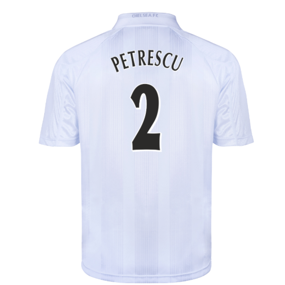 Chelsea 1998 Blank Out Retro Football Shirt (White) (Petrescu 2)