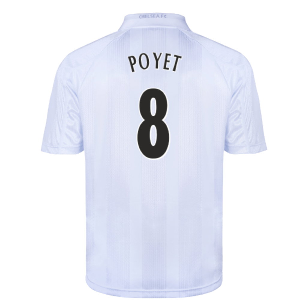 Chelsea 1998 Blank Out Retro Football Shirt (White) (Poyet 8)