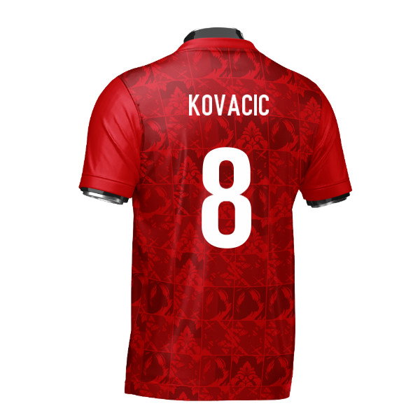 Croatia DNA Red Concept Football Jersey (Wolvate) Adult Short Sleeve (Kovacic 8)