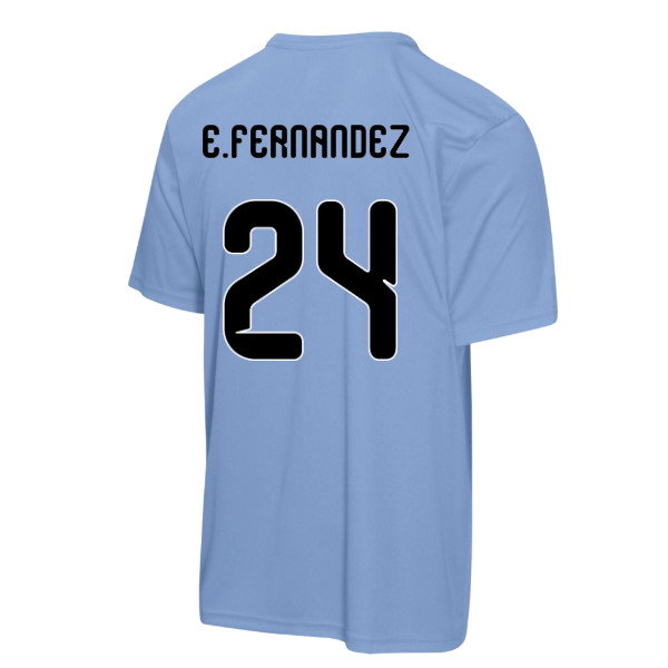 FIFA Argentina 2026 World Cup Poly Tshirt (Blue) (E.Fernandez 24)