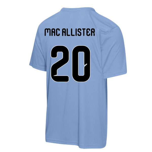 FIFA Argentina 2026 World Cup Poly Tshirt (Blue) (Mac Allister 20)