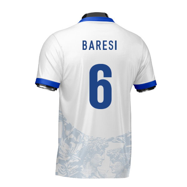 Italy Heritage Football Jersey (Wolvate) Adult Short Sleeve (Baresi 6)