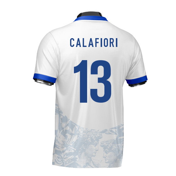 Italy Heritage Football Jersey (Wolvate) Adult Short Sleeve (Calafiori 13)