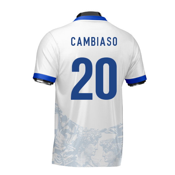 Italy Heritage Football Jersey (Wolvate) Adult Short Sleeve (Cambiaso 20)