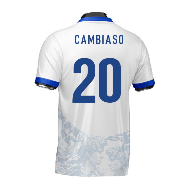 Italy Heritage Football Jersey (Wolvate) Adult Short Sleeve (Cambiaso 20)