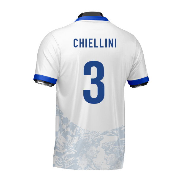 Italy Heritage Football Jersey (Wolvate) Adult Short Sleeve (Chiellini 3)