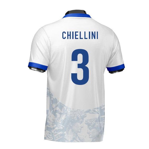Italy Heritage Football Jersey (Wolvate) Adult Short Sleeve (Chiellini 3)