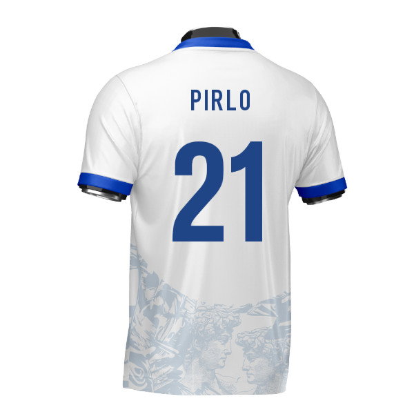 Italy Heritage Football Jersey (Wolvate) Adult Short Sleeve (Pirlo 21)
