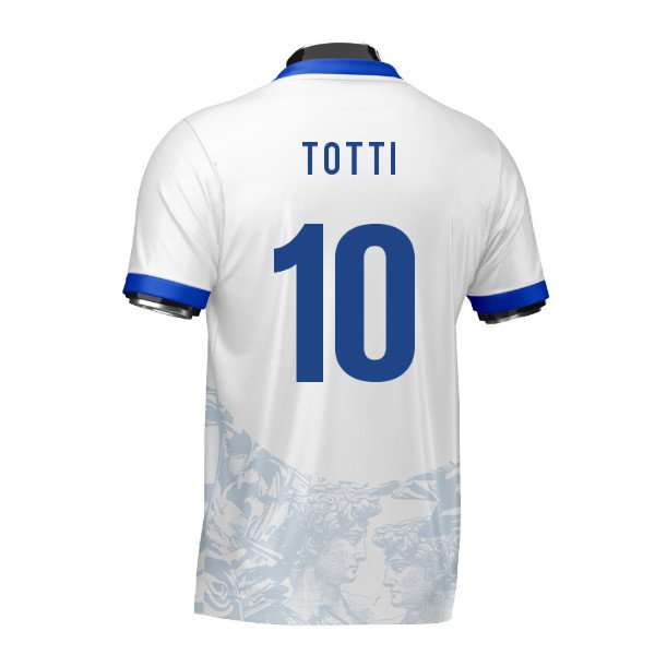 Italy Heritage Football Jersey (Wolvate) Adult Short Sleeve (Totti 10)