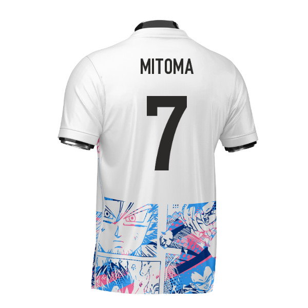 Japan Dragon Ball Z Heritage Football Jersey (Wolvate) Kids Short Sleeve (Mitoma 7)