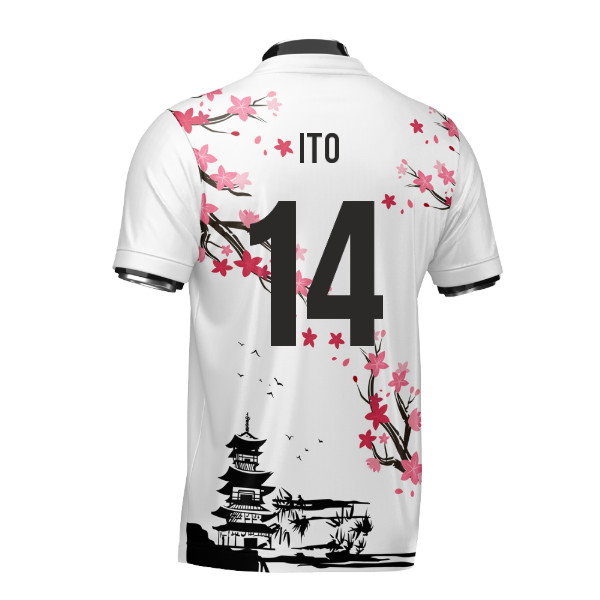 Japan Samurai Heritage Football Jersey (Wolvate) Adult Short Sleeve (Ito 14)