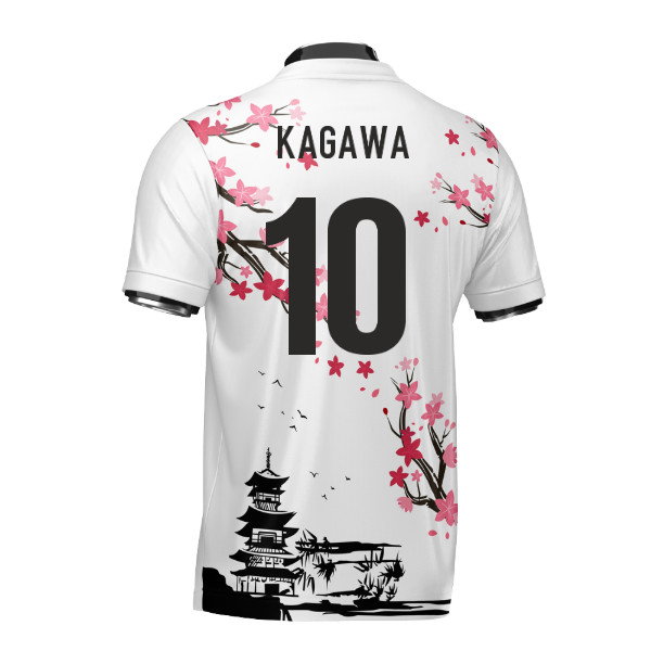 Japan Samurai Heritage Football Jersey (Wolvate) Adult Short Sleeve (Kagawa 10)