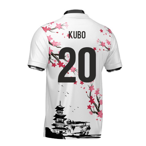 Japan Samurai Heritage Football Jersey (Wolvate) Adult Short Sleeve (Kubo 20)