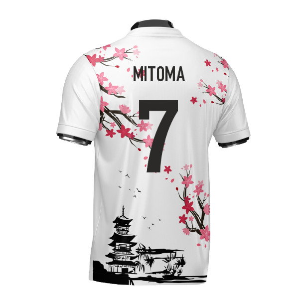 Japan Samurai Heritage Football Jersey (Wolvate) Adult Short Sleeve (Mitoma 7)