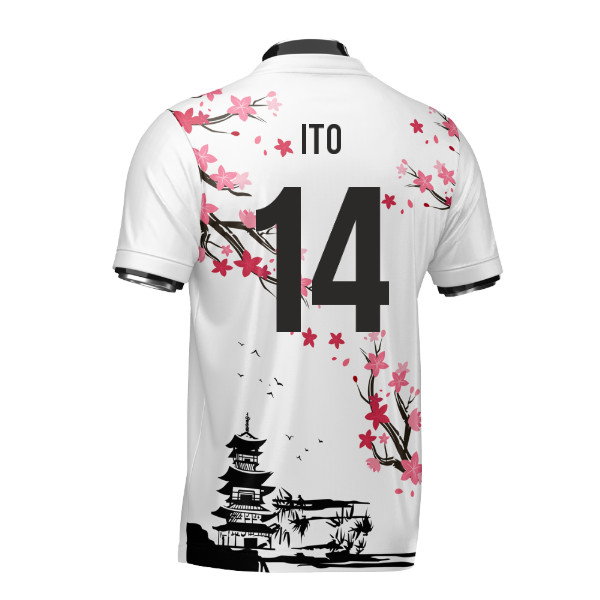 Japan Samurai Heritage Football Jersey (Wolvate) Kids Short Sleeve (Ito 14)