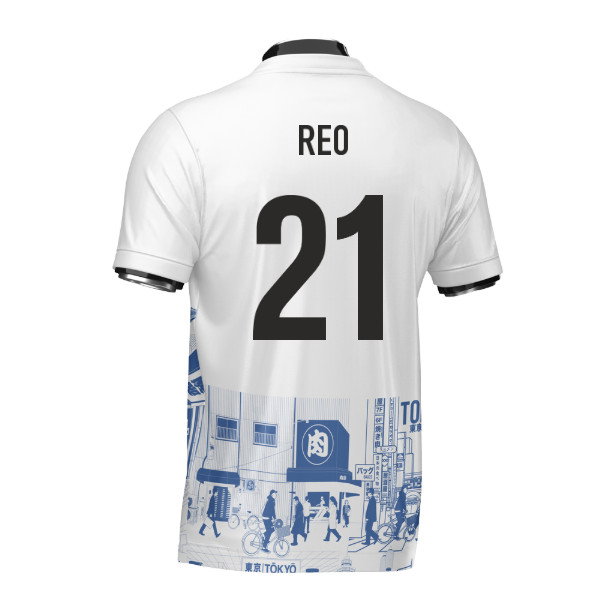 Japan Tokyo Heritage Football Jersey Blue (Wolvate) Adult Short Sleeve (Reo 21)