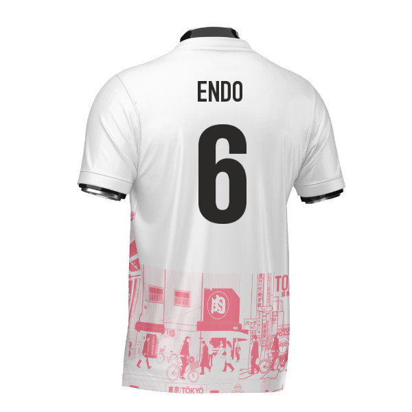 Japan Tokyo Heritage Football Jersey Red (Wolvate) Adult Short Sleeve (Endo 6)