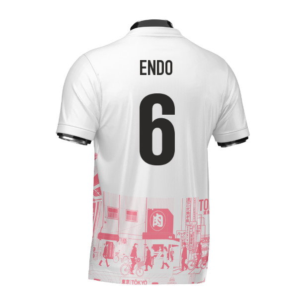 Japan Tokyo Heritage Football Jersey Red (Wolvate) Adult Short Sleeve (Endo 6)