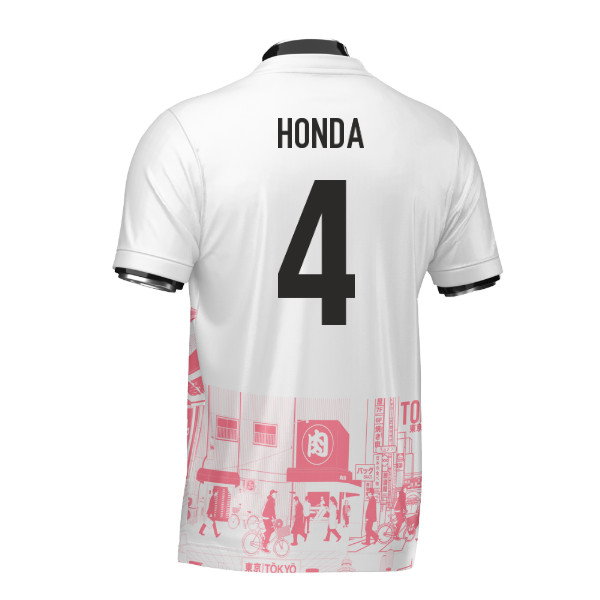 Japan Tokyo Heritage Football Jersey Red (Wolvate) Adult Short Sleeve (Honda 4)