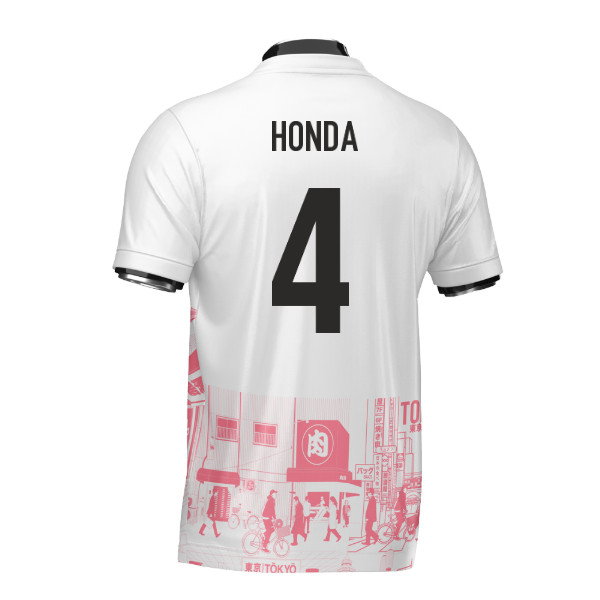 Japan Tokyo Heritage Football Jersey Red (Wolvate) Adult Short Sleeve (Honda 4)