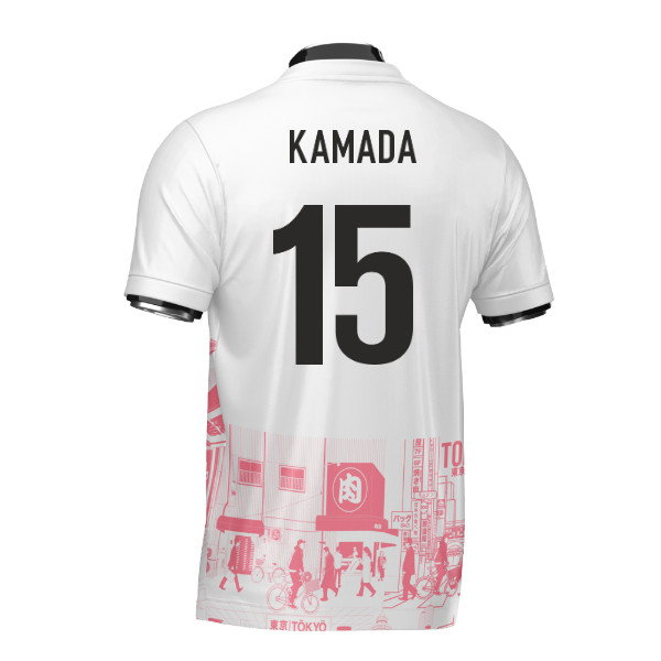 Japan Tokyo Heritage Football Jersey Red (Wolvate) Adult Short Sleeve (Kamada 15)