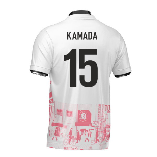 Japan Tokyo Heritage Football Jersey Red (Wolvate) Adult Short Sleeve (Kamada 15)