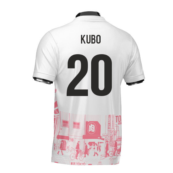 Japan Tokyo Heritage Football Jersey Red (Wolvate) Adult Short Sleeve (Kubo 20)