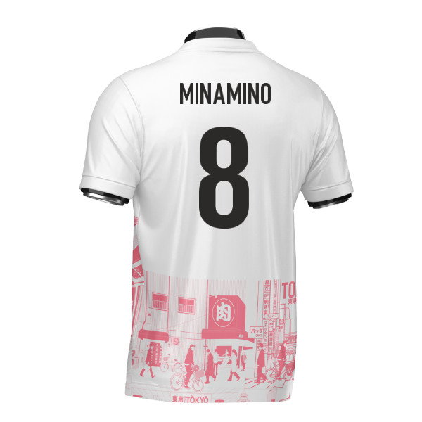 Japan Tokyo Heritage Football Jersey Red (Wolvate) Adult Short Sleeve (Minamino 8)