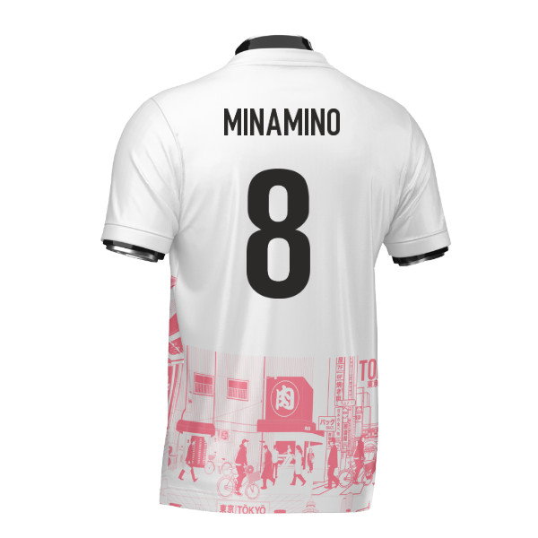 Japan Tokyo Heritage Football Jersey Red (Wolvate) Adult Short Sleeve (Minamino 8)