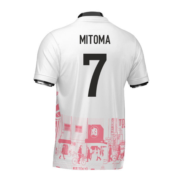 Japan Tokyo Heritage Football Jersey Red (Wolvate) Adult Short Sleeve (Mitoma 7)