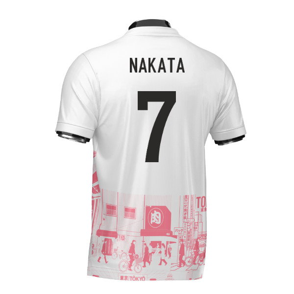 Japan Tokyo Heritage Football Jersey Red (Wolvate) Adult Short Sleeve (Nakata 7)