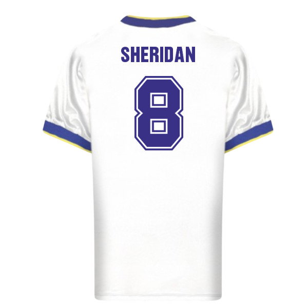 Leeds United 1986 Retro Football Shirt (Sheridan 8)
