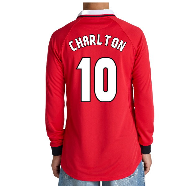 Manchester United 1999 Champions League Final Long Sleeve Shirt (Charlton 10)