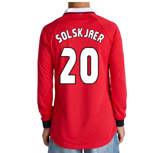 Manchester United 1999 Champions League Final Long Sleeve Shirt (Solskjaer 20)