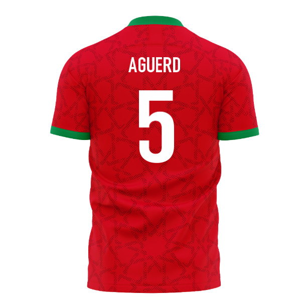 Morocco 2026-2027 Home Concept Kit (Libero) Adult Short Sleeve (Aguerd 5)