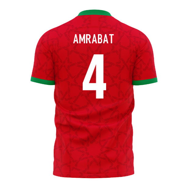 Morocco 2026-2027 Home Concept Kit (Libero) Adult Short Sleeve (Amrabat 4)
