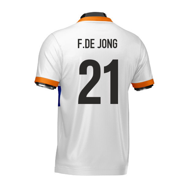 Netherlands Heritage Football Jersey (Wolvate) Adult Short Sleeve (F.De Jong 21)