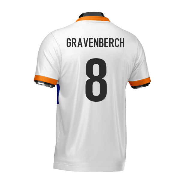 Netherlands Heritage Football Jersey (Wolvate) Adult Short Sleeve (Gravenberch 8)