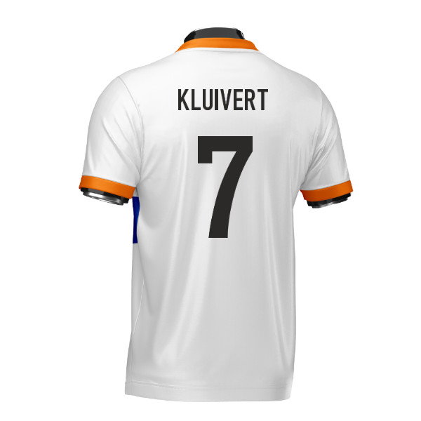 Netherlands Heritage Football Jersey (Wolvate) Adult Short Sleeve (Kluivert 7)