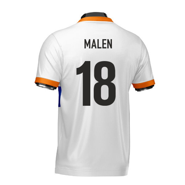 Netherlands Heritage Football Jersey (Wolvate) Adult Short Sleeve (Malen 18)